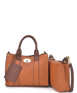 Faux Leather Mini Satchel Crossbody Bag WU061 TAN
